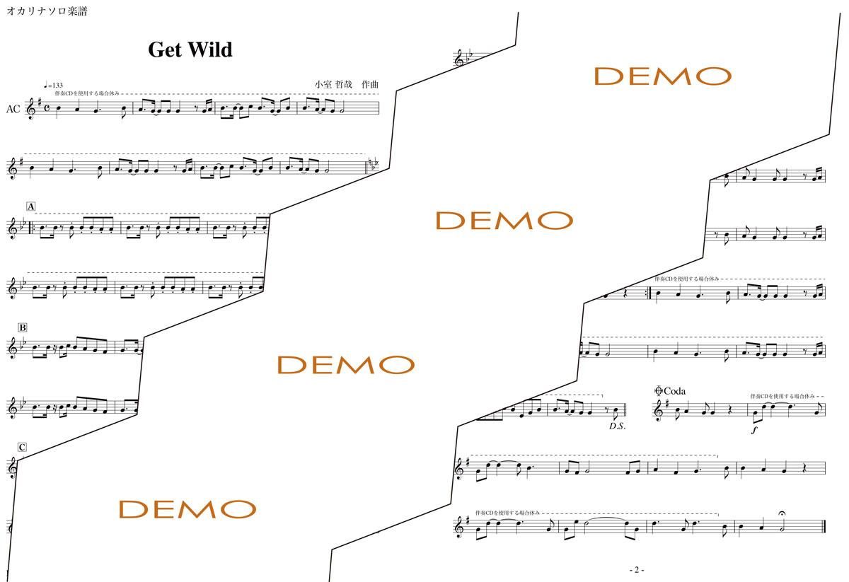 楽譜／Get Wild