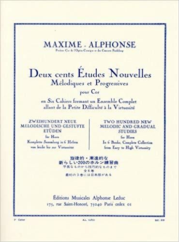 ホルン／アルフォンス：新しい200の練習曲 第3巻 - 40の練習曲