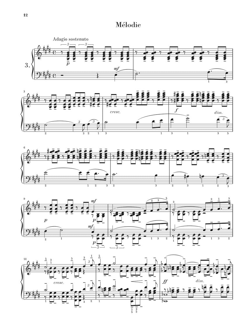 ラフマニノフ：幻想小曲集 op. 3