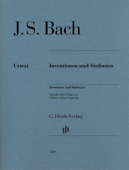 バッハ：インヴェンションとシンフォニア BWV 772 - 801（運指なし）