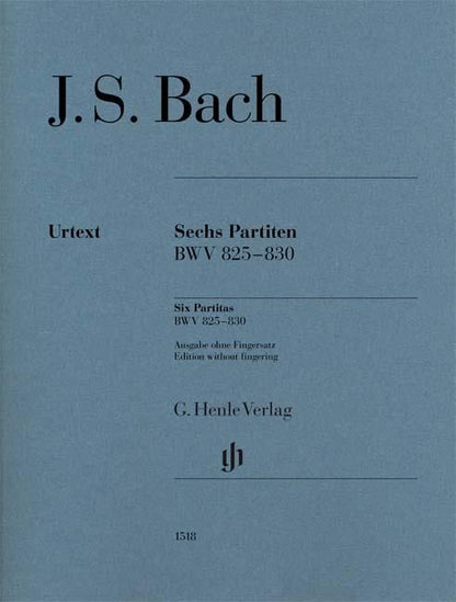 バッハ：パルティータ全曲 BWV 825 - 830（運指なし）