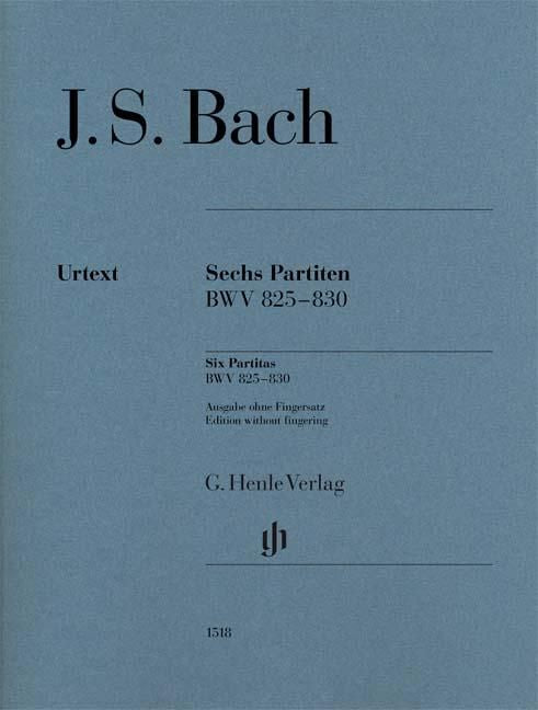 バッハ：パルティータ全曲 BWV 825 - 830（運指なし）