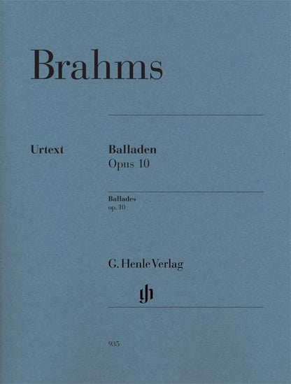 ブラームス：バラード op. 10
