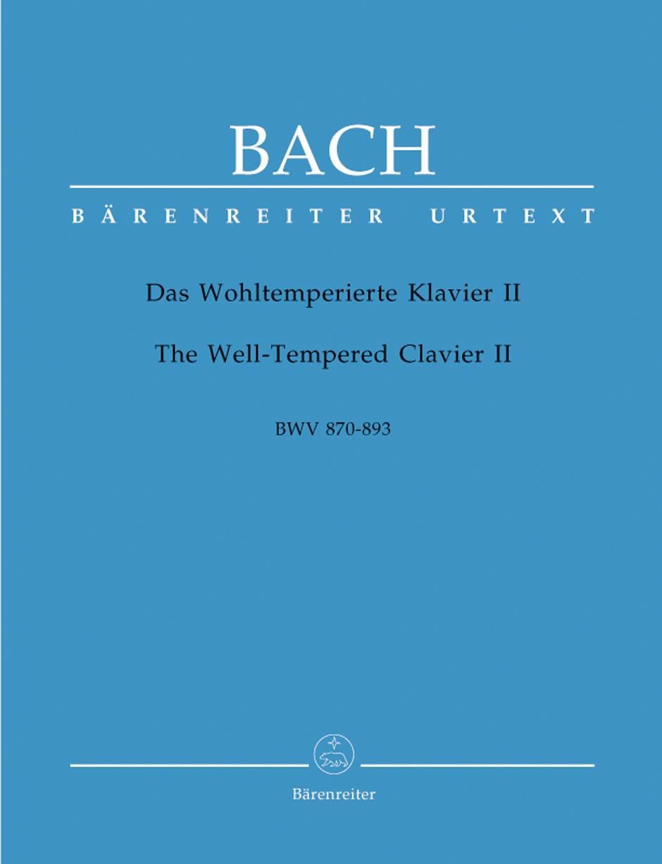 バッハ：平均律クラヴィーア曲集 第2巻 BWV 870 - 893