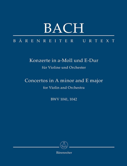 バッハ：ヴァイオリン協奏曲 第1番 イ短調 BWV 1041、第2番 ホ長調 BWV 1042