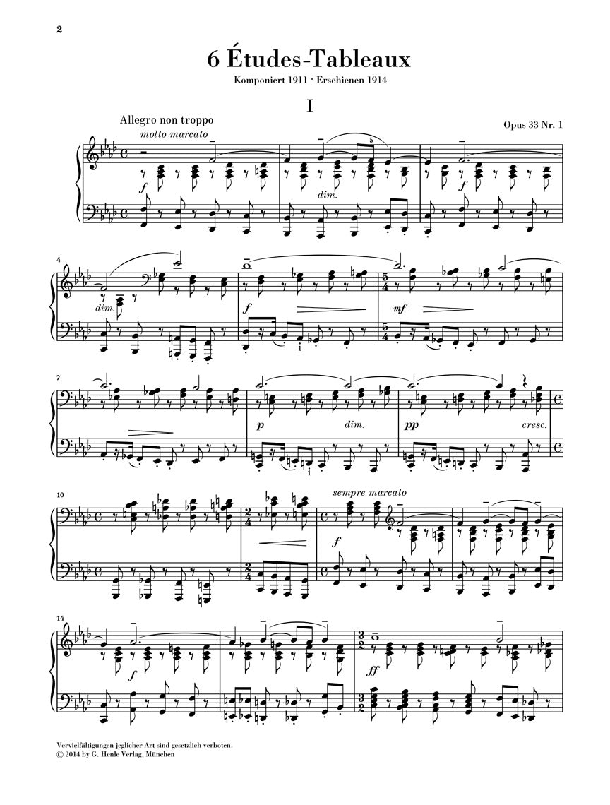 ラフマニノフ：絵画的練習曲集（音の絵） op. 33, op. 39
