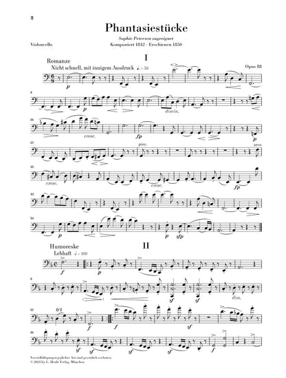 シューマン：幻想小曲集 イ短調 op. 88