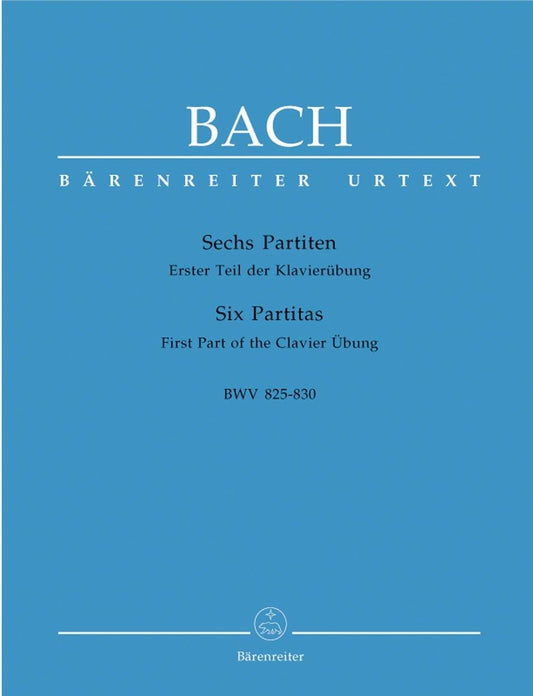バッハ：パルティータ全曲 BWV 825 - 830（運指なし）