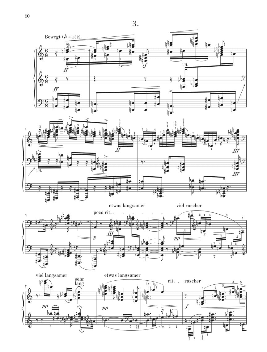 シェーンベルク：3つのピアノ曲 op. 11