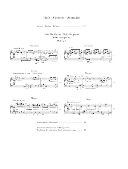 シェーンベルク：組曲 op. 25