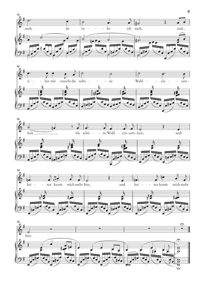 シューマン：リーダークライス op. 39, 1842年稿と1850年稿（低声用）