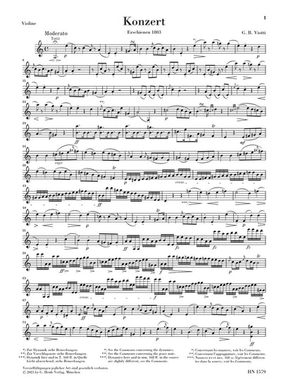 ヴィオッティ：ヴァイオリン協奏曲 第22番 イ短調