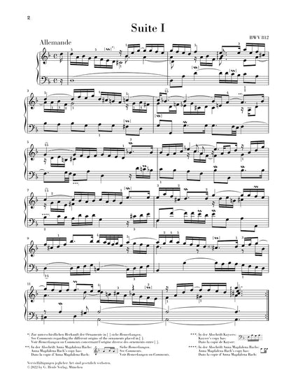 バッハ：フランス組曲 第1番 ニ短調 BWV 812