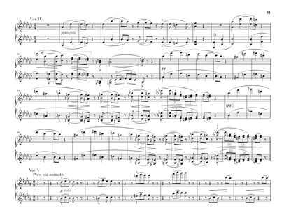 ブラームス：シューマン変奏曲 Op.23（4楽章）