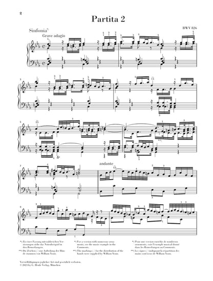 バッハ：パルティータ 第2番 ハ短調 BWV 826