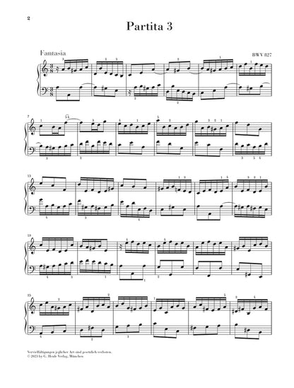 バッハ：パルティータ 第3番 イ短調 BWV 827