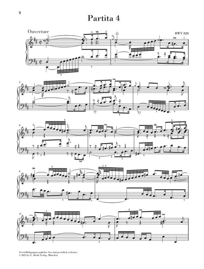 バッハ：パルティータ 第4番 ニ長調 BWV 828