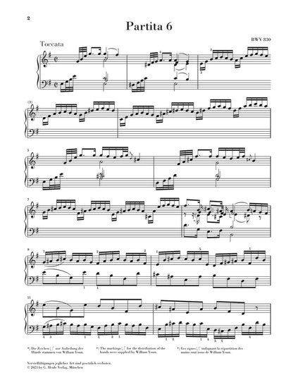 バッハ：パルティータ 第6番 ホ短調 BWV 830