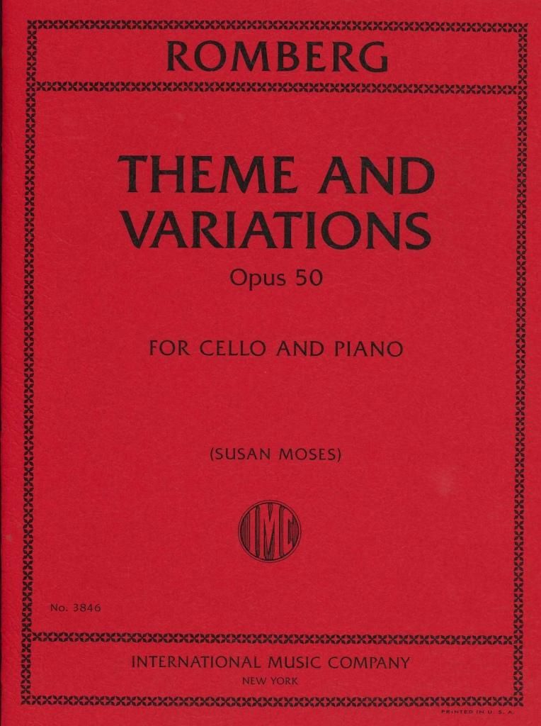 ロンベルク：主題と変奏 op. 50