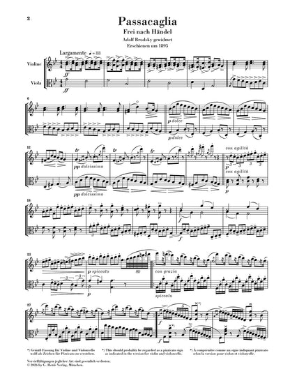 アンサンブル二重奏／ハルヴォルセン：パッサカリア／サラバンドと変奏（ヘンデルの主題による）