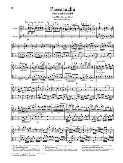 アンサンブル二重奏／ハルヴォルセン：パッサカリア／サラバンドと変奏（ヘンデルの主題による）