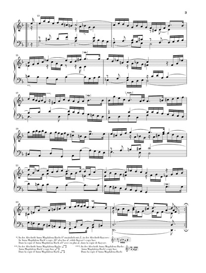 バッハ：フランス組曲 第1番 ニ短調 BWV 812（運指なし）