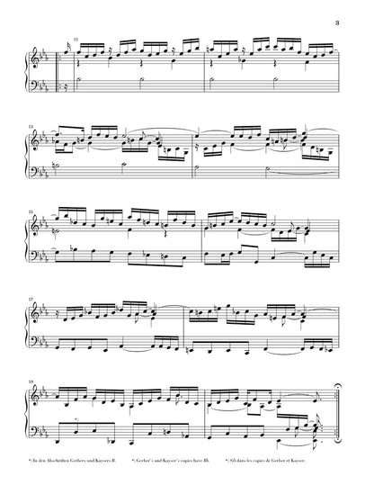 バッハ：フランス組曲 第4番 変ホ長調 BWV 815（運指なし）