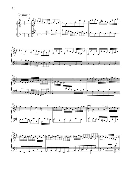 バッハ：フランス組曲 第5番 ト長調 BWV 816（運指なし）