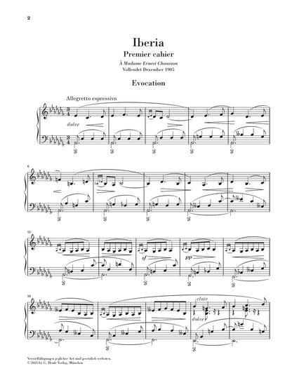 ピアノ／アルベニス：イベリア 第1巻〜第4巻