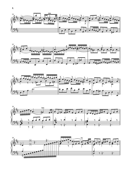 バッハ：パルティータ 第4番 ニ長調 BWV 828（運指なし）