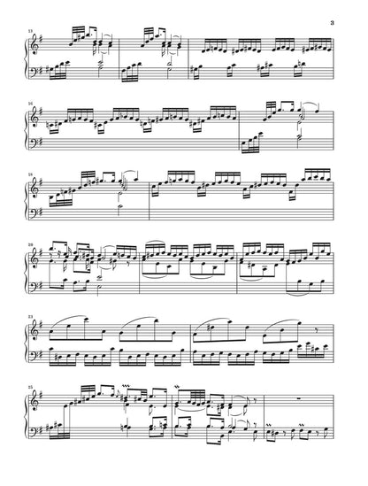 バッハ：パルティータ 第6番 ホ短調 BWV 830（運指なし）