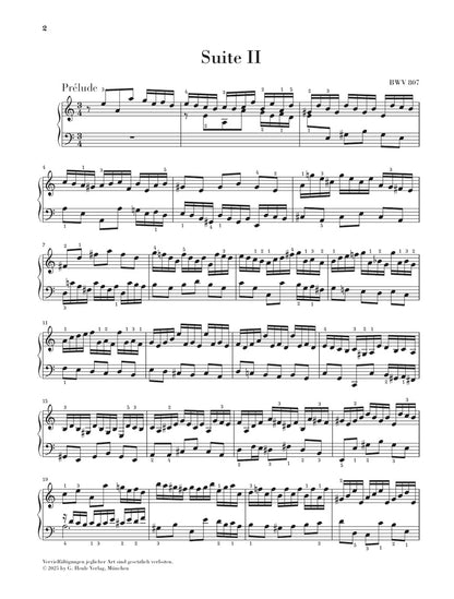 バッハ：《イギリス組曲 第2番 イ短調 BWV 807》