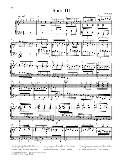 バッハ：《イギリス組曲 第3番 ト短調 BWV 808》