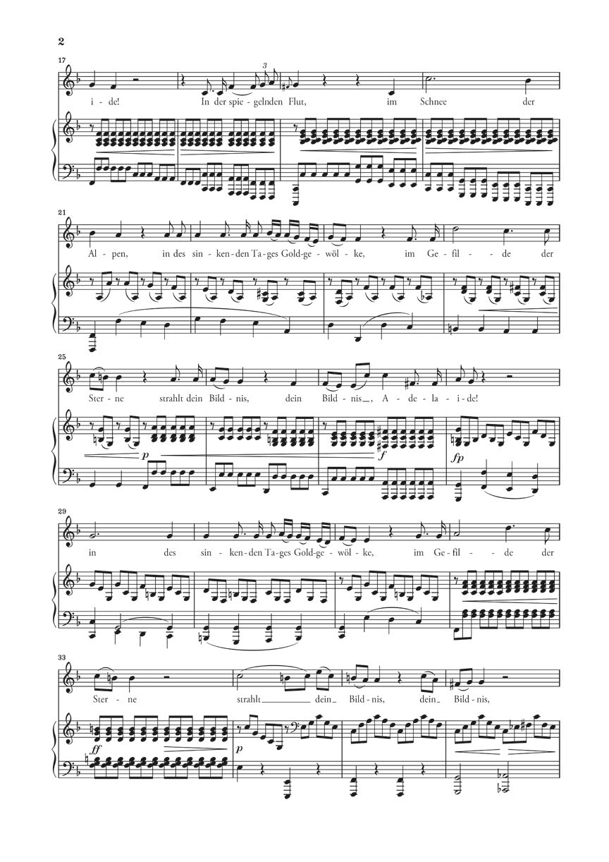 声楽／ベートーヴェン：アデライーデ Op.46（低声用）