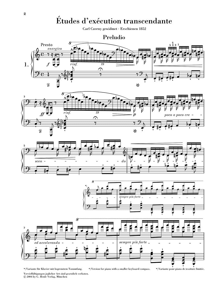 リスト：超絶技巧練習曲集