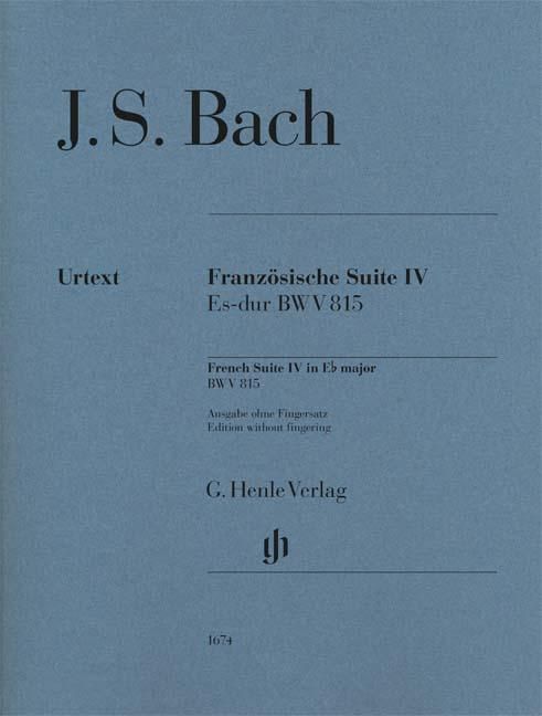 バッハ：フランス組曲 第4番 変ホ長調 BWV 815（運指なし）