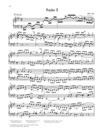 バッハ：《イギリス組曲 第1番 イ長調 BWV 806》