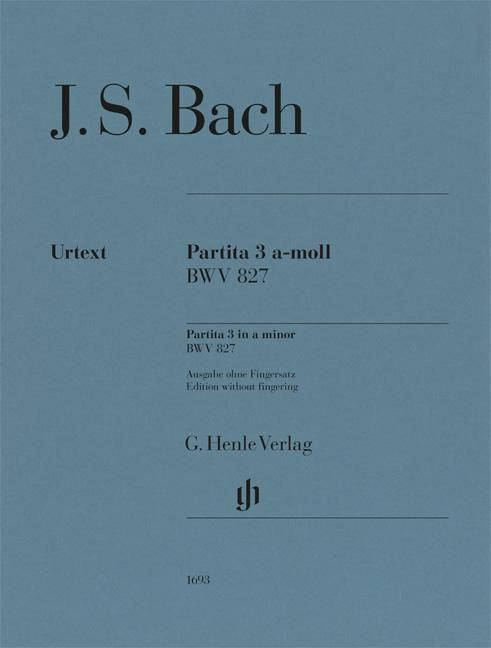 バッハ：パルティータ 第3番 イ短調 BWV 827（運指なし）
