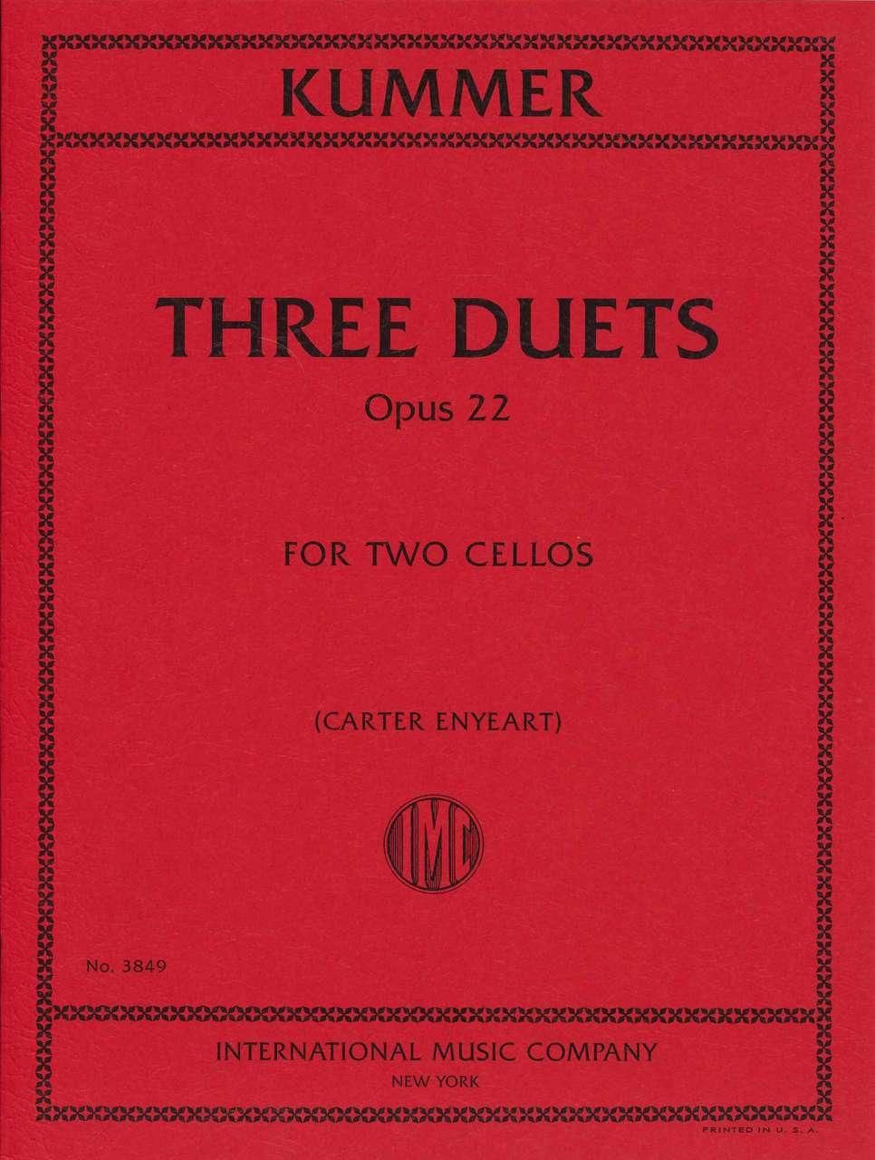 クンマー：3つの 二重奏曲 op. 22