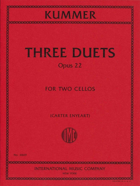 クンマー：3つの 二重奏曲 op. 22