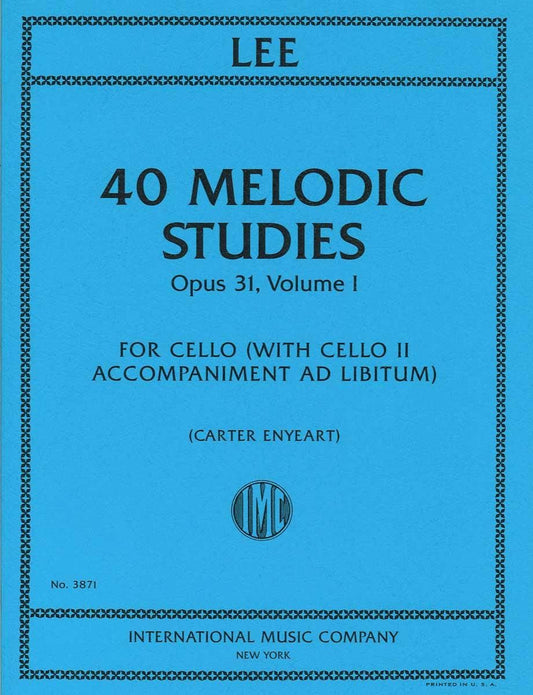 リー：40の旋律的な練習曲 op. 31 第1巻
