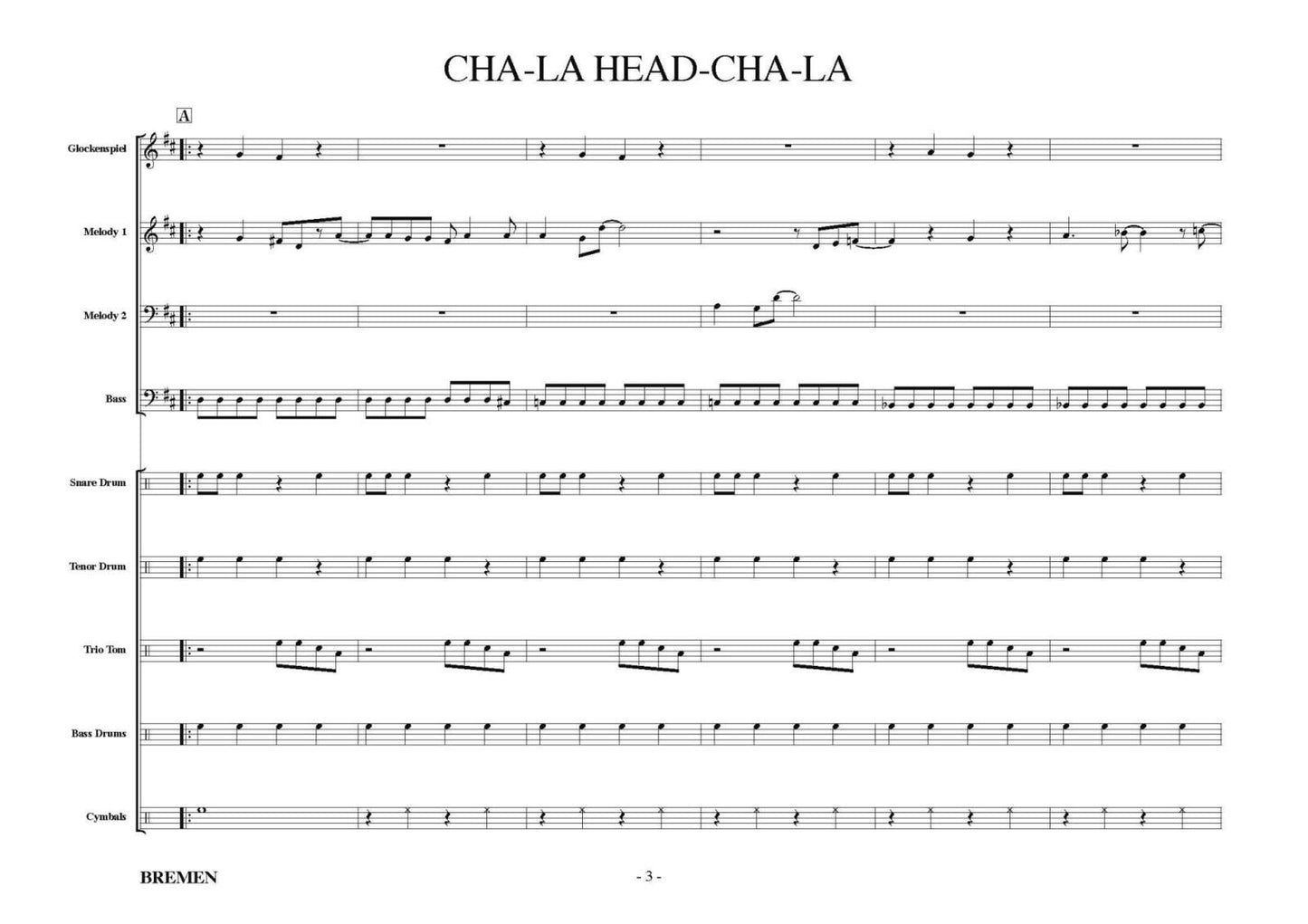 CHA-LA HEAD-CHA-LA