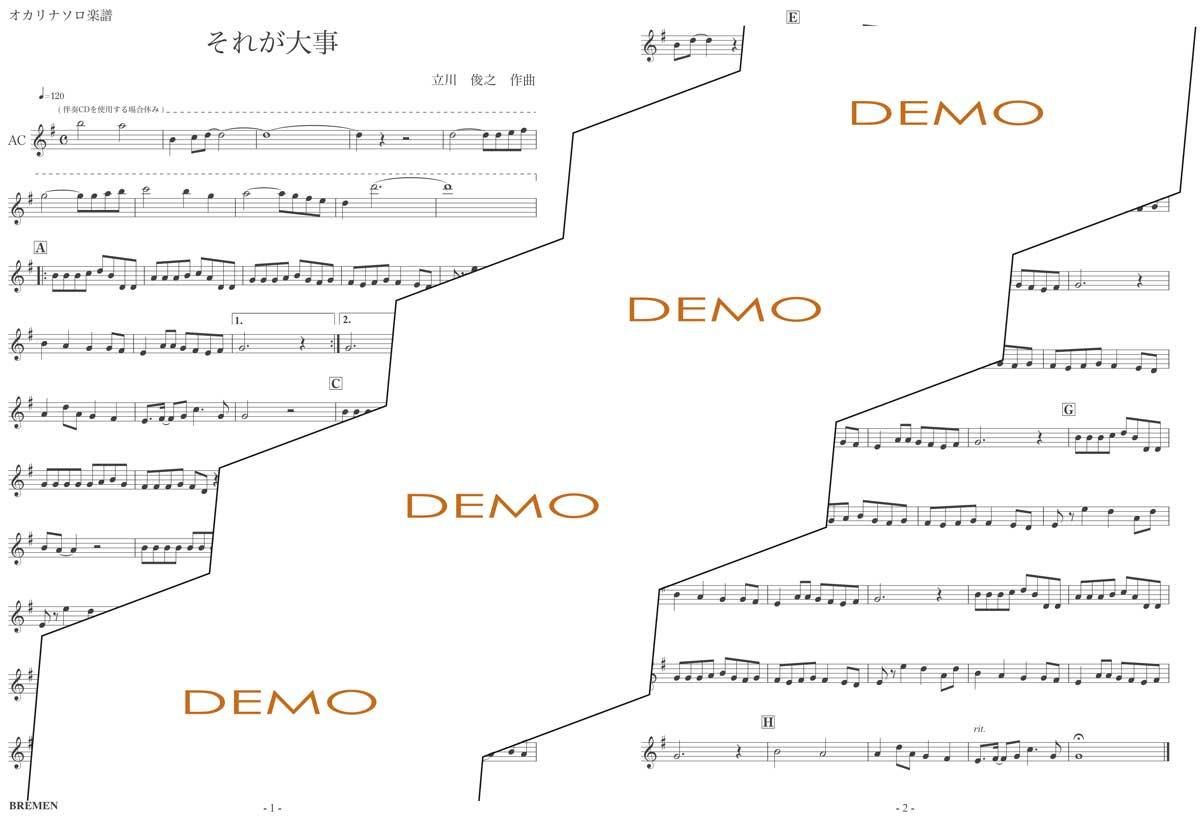 楽譜／それが大事