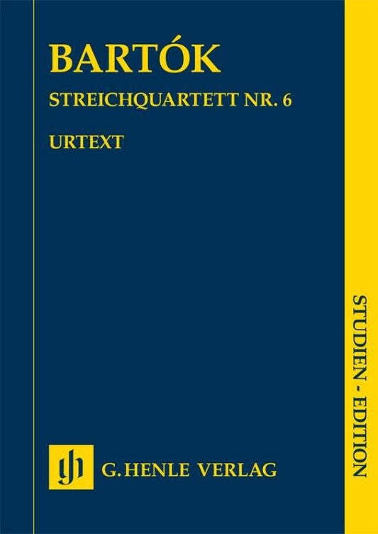 バルトーク：弦楽四重奏曲第6番 Sz.114 SE版