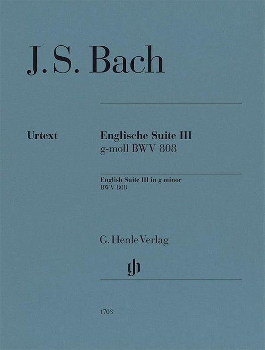 バッハ：《イギリス組曲 第3番 ト短調 BWV 808》