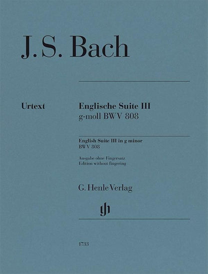 バッハ：《イギリス組曲 第3番 ト短調 BWV 808》