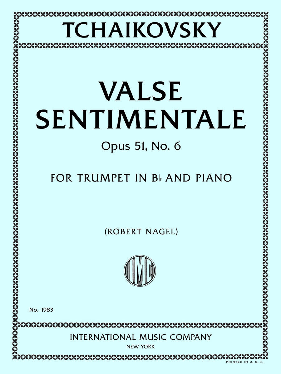 チャイコフスキー：ワルツ・サンティマンタール op.51 第6番（トランペットとピアノ）