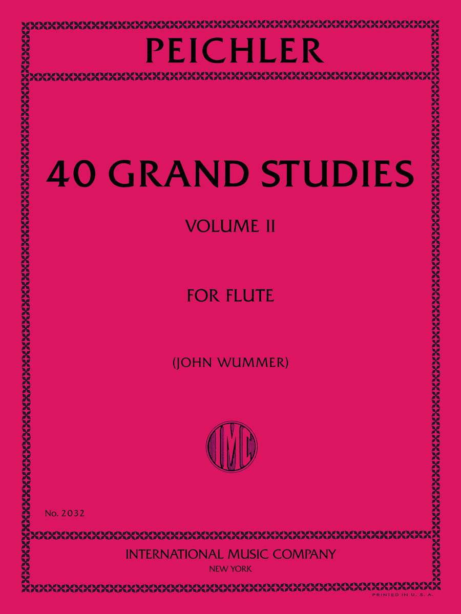 ペイヒラー：40 グランド練習曲集: 第II巻（フルート独奏）