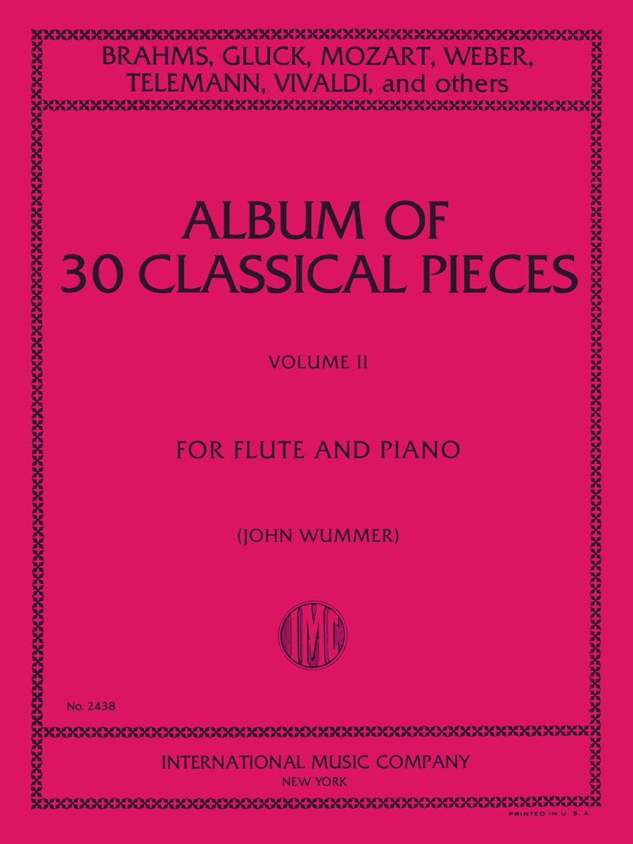 複数作曲家：30 クラシック 小品集: 第II巻（フルートとピアノ）