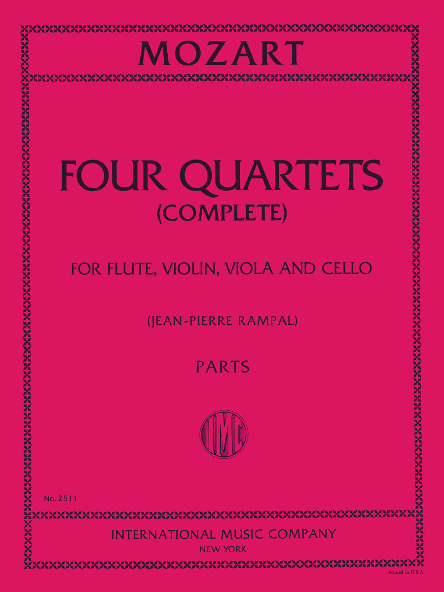 モーツァルト：4つの四重奏曲集 K.285a; K.285b (Anh.170); K.285; K.298)（フルート、ヴァイオリン、ヴィオラとチェロ）